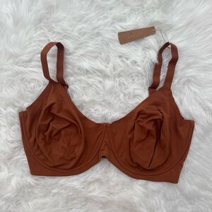 Skims Fits Everybody Unlined Demi Bra Bronze Size 42H